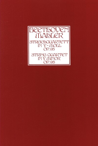 L. v. Beethoven: Streichquartett f-moll op. 9, StrOrch (Stp)