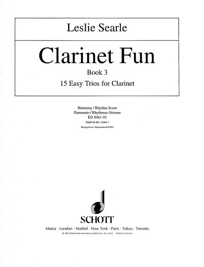 L. Searle: Clarinet Fun Vol. 3, 3Klar
