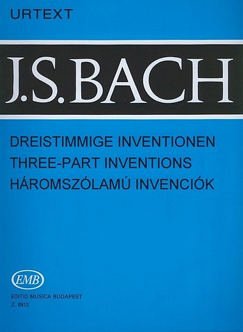 J.S. Bach: Dreistimmige Inventionen (15 Sinfonien) BWV, Klav
