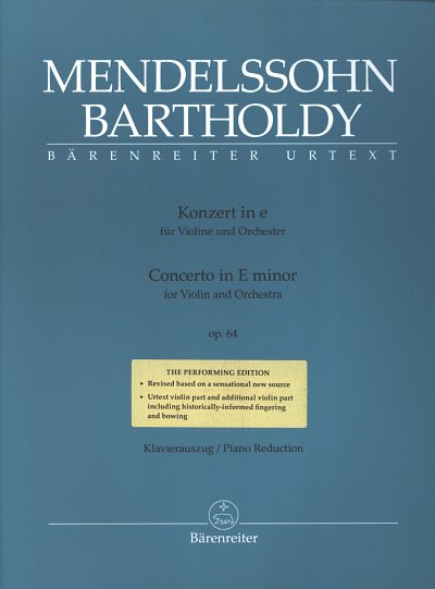 F. Mendelssohn Barth: Konzert für Violine, VlKlav (KlavpaSt)