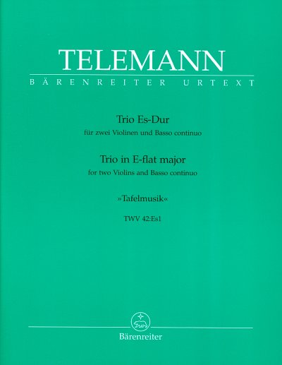 G.P. Telemann: Trio-Sonate Es-dur TWV 42: Es1, 2VlBc (Pa+St)