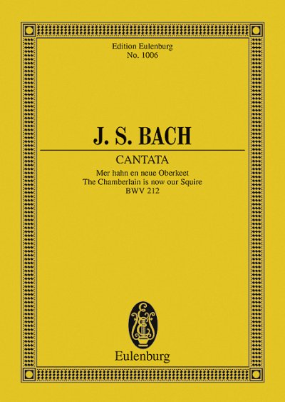 DL: J.S. Bach: Kantate Nr. 212 (Bauern-Kantate) (Stp)