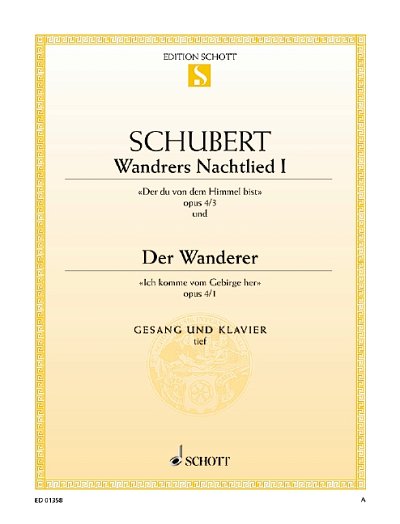 F. Schubert: Wandrers Nachtlied I / Der Wanderer , GesTiKlav