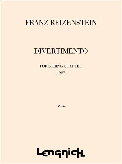 Divertimento for String Quartet, 2VlVaVc (Stsatz)