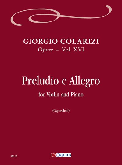 V. Caporaletti: Preludio e Allegro, VlKlav (KlavpaSt)