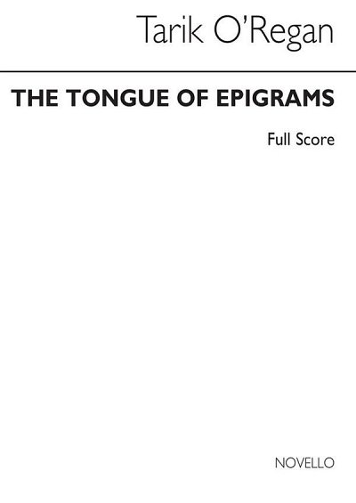T. O'Regan: Tongue Of Epigrams (Countertenor/Percussion (Bu)