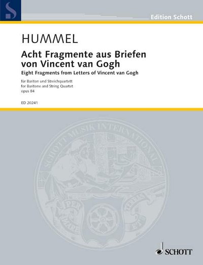 B. Hummel: Huit fragments de lettres de Vincent van Gogh