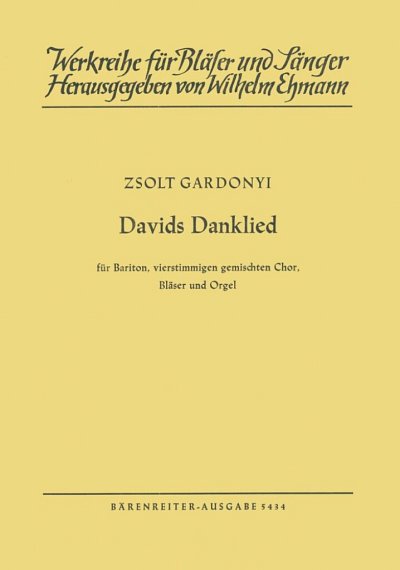 Z. Gárdonyi: Davids Danklied nach der Übertragung Ma (Part.)