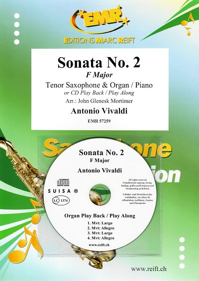 A. Vivaldi: Sonata No. 2, TsaxKlavOrg (+CD)