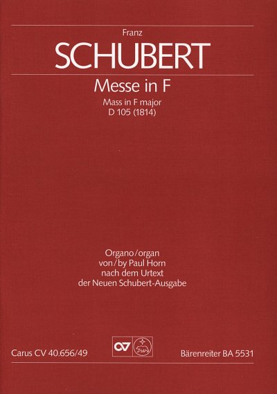 F. Schubert: Messe in F (Org)