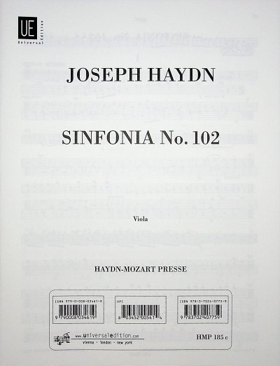 J. Haydn: Sinfonia Nr. 102 B-Dur Hob. I:102, Sinfo (Vla)