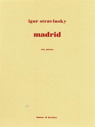 I. Strawinsky: Madrid, 2Klav