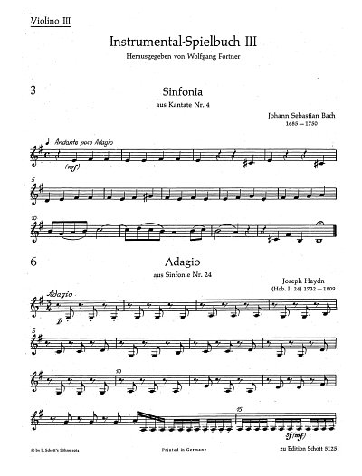 Instrumental-Spielbuch Band 3 (Vl3)