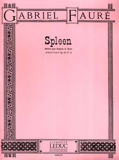 G. Fauré: Spleen