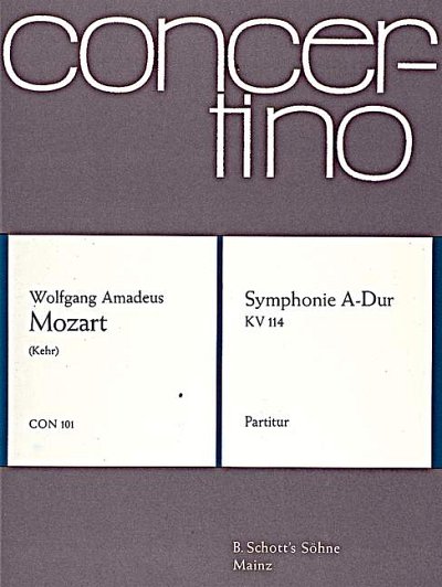 DL: W.A. Mozart: Sinfonie A-Dur, Orch (Part.)