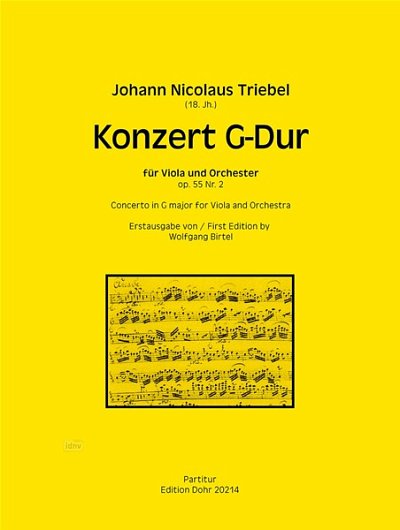 J.N. Triebel: Konzert für Viola und Orcheste, VaOrch (Part.)