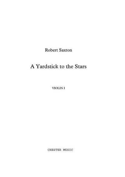 R. Saxton: A Yardstick To The Stars