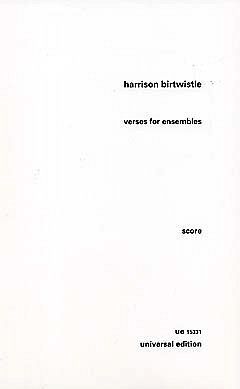 H. Birtwistle: Verses  (Stp)