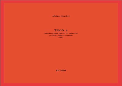 A. Guarnieri: Trio N. 6 (Omaggio A Camillo Togni Nel 70Ç