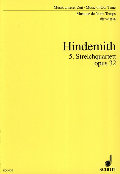 P. Hindemith: 5. Streichquartett op. 32 , 2VlVaVc (Stp)