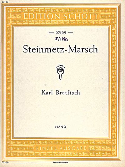 DL: B. Karl: Steinmetz-Marsch, Klav