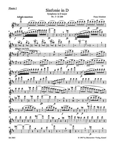 F. Schubert: Sinfonie 3 D-Dur D 200