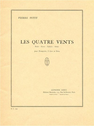 P. Petit: Pierre Petit: Les Quatre Vents (Part.)
