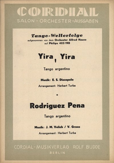Yira Yira + Rodriguez Pena