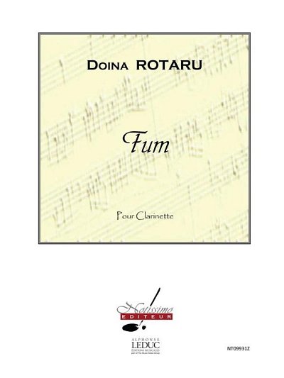 Rotaru Fum Clarinet In Bb Solo, Klar