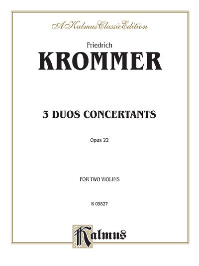 F. Krommer: Three Duos Concertants, Op. 22
