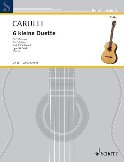 DL: F. Carulli: Sechs kleine Duette, 2Git (Sppa)