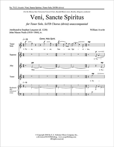 W. Averitt: Veni, Sancte Spiritus