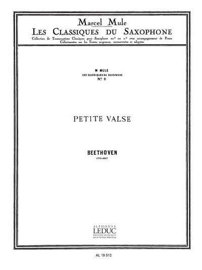 L. v. Beethoven: Petite Valse (Part.)