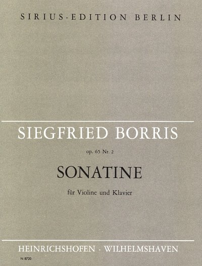 S. Borris: Sonatine für Violine und Klavier op. 65 Nr. 2