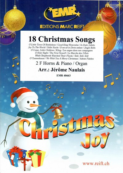J. Naulais: 18 Christmas Songs, 2HrnKlav