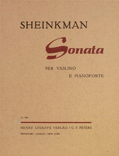 Sheinkman Mordechai: Sonate 1953
