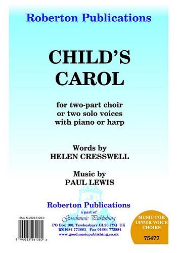 P. Lewis: Child's Carol, Ch2Klav (Chpa)