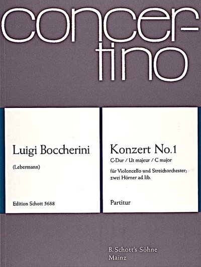 DL: L. Boccherini: Konzert No. 1 C-Dur (Part.)