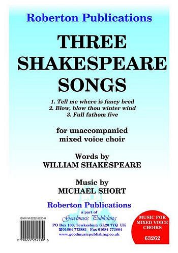 M. Short: Three Shakespeare Songs