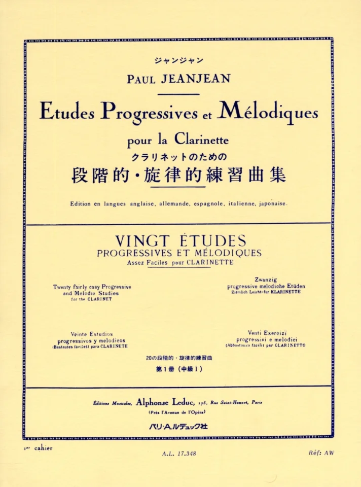 P. Jeanjean: 20 Etudes progressives et melodiques 1, Klar (0)