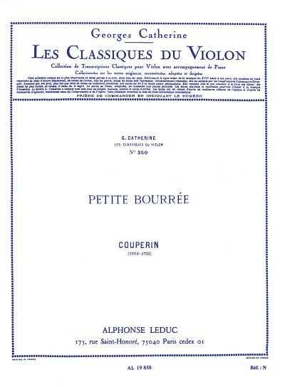 F. Couperin: Petite Bourrée, VlKlav (Part.)