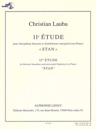 C. Lauba: Christian Lauba: etude No. 11 - Stan (Bu+CD)