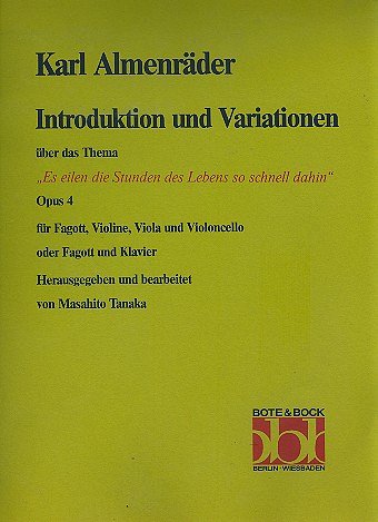 Almenraeder Carl: Introduction + Variationen Op 4