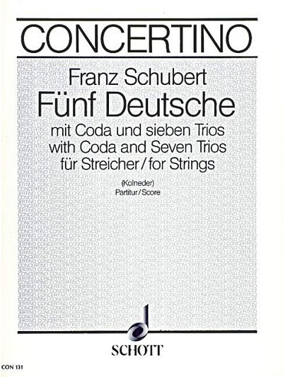 DL: F. Schubert: Fünf Deutsche (Part.)