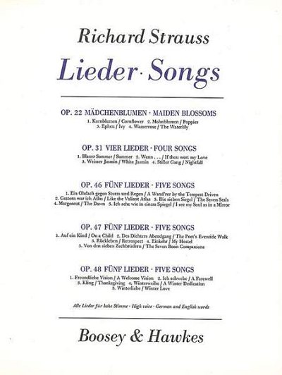 R. Strauss: Drei Hymnen op. 71/2