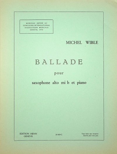 Wible Michel: Ballade