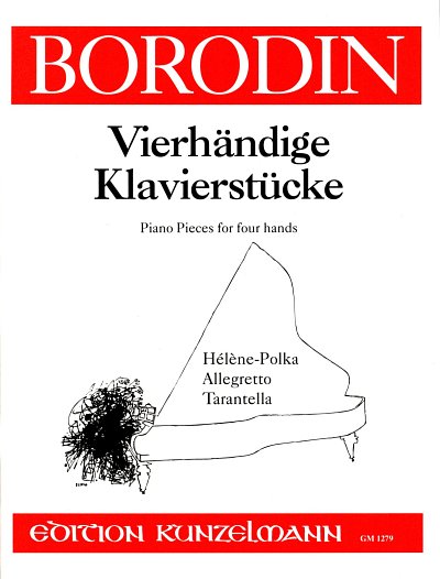 A. Borodin: Vierhändige Klavierstücke, Klav4m (Sppa)