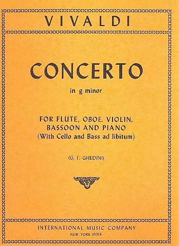 A. Vivaldi: Concerto In G Minor Rv 107 (Ghedini) (Bu)