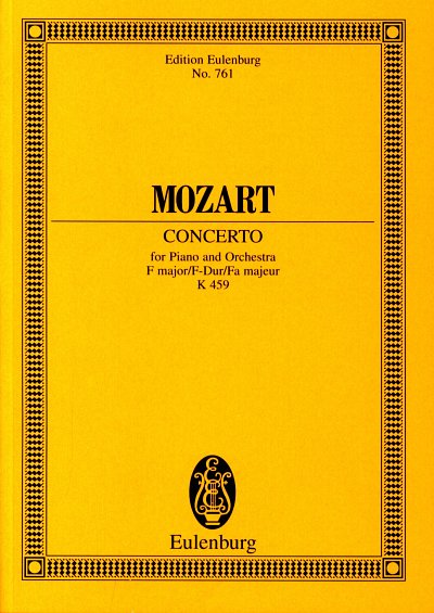 W.A. Mozart: Konzert 19 F-Dur Kv 459 Eulenburg Studienpartit