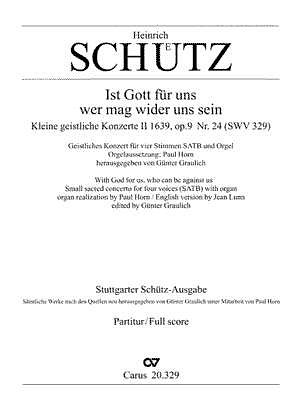 H. Schütz: Ist Gott für uns dorisch SWV 329 (op. 9, 24) (1639)